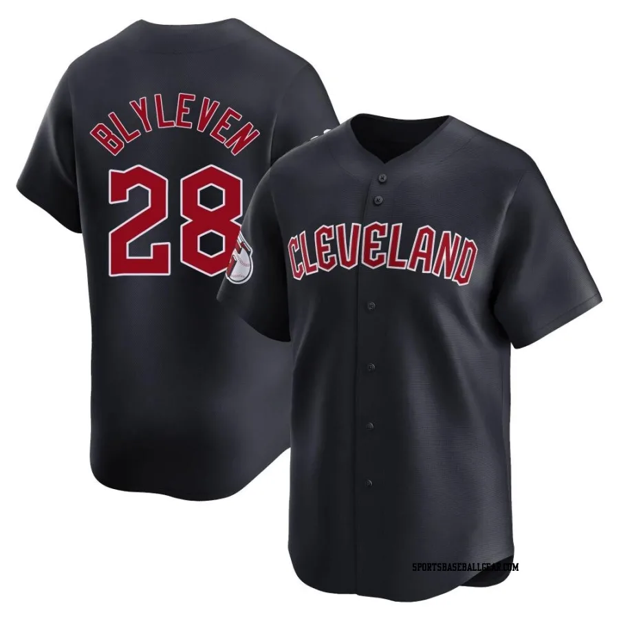 Bert Blyleven Men's Cleveland Guardians Navy Limited Alternate Jersey