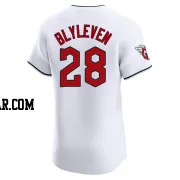 Bert Blyleven Men's Cleveland Guardians White Elite Home Jersey