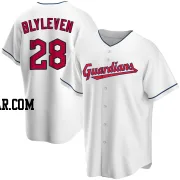 Bert Blyleven Men's Cleveland Guardians White Replica Home Jersey