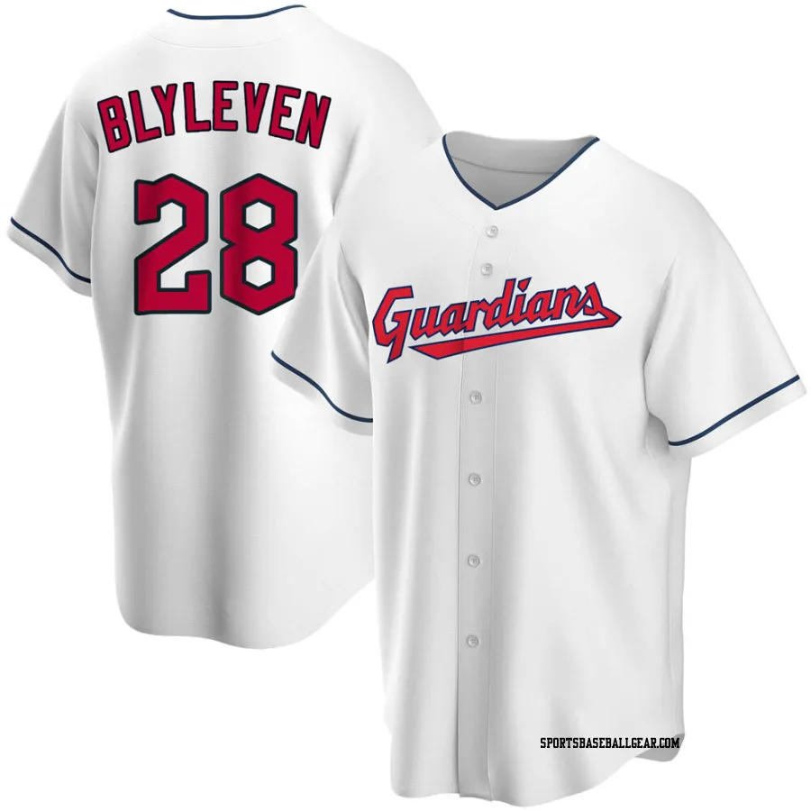 Bert Blyleven Men's Cleveland Guardians White Replica Home Jersey