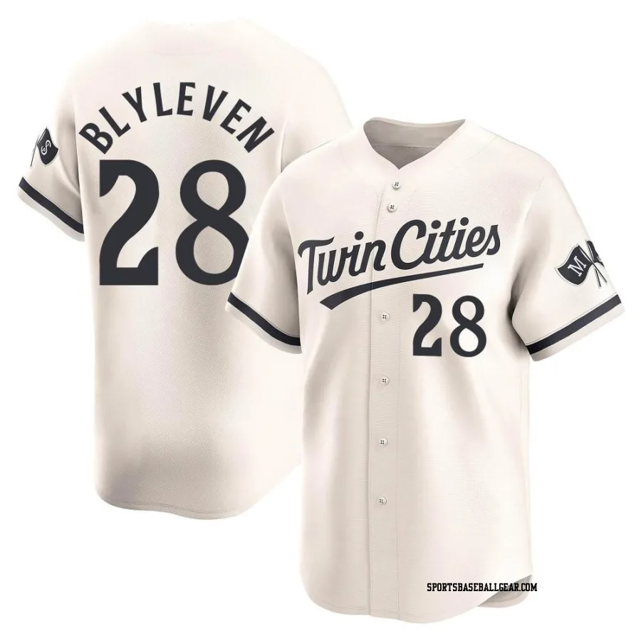 Bert Blyleven Men's Minnesota Twins Cream Limited Alternate Jersey