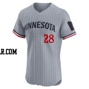 Bert Blyleven Men's Minnesota Twins Gray Elite Road Jersey