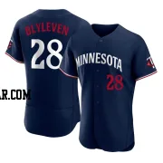 Bert Blyleven Men's Minnesota Twins Navy Authentic Alternate Jersey