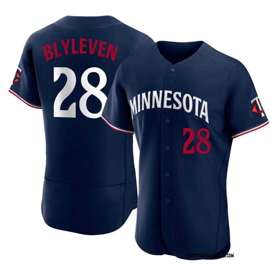 Bert Blyleven Men's Minnesota Twins Navy Authentic Alternate Jersey