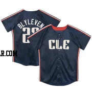 Bert Blyleven Toddler Cleveland Guardians Navy Limited Preschool & 2024 City Connect Jersey