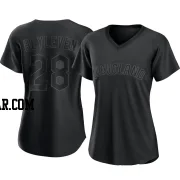 Bert Blyleven Women's Cleveland Guardians Black Replica Pitch Fashion Jersey