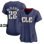 Bert Blyleven Women's Cleveland Guardians Navy Limited 2024 City Connect Jersey