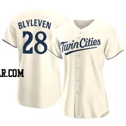 Bert Blyleven Women's Minnesota Twins Cream Authentic Alternate Jersey