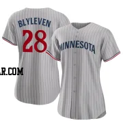 Bert Blyleven Women's Minnesota Twins Gray Authentic Road Jersey