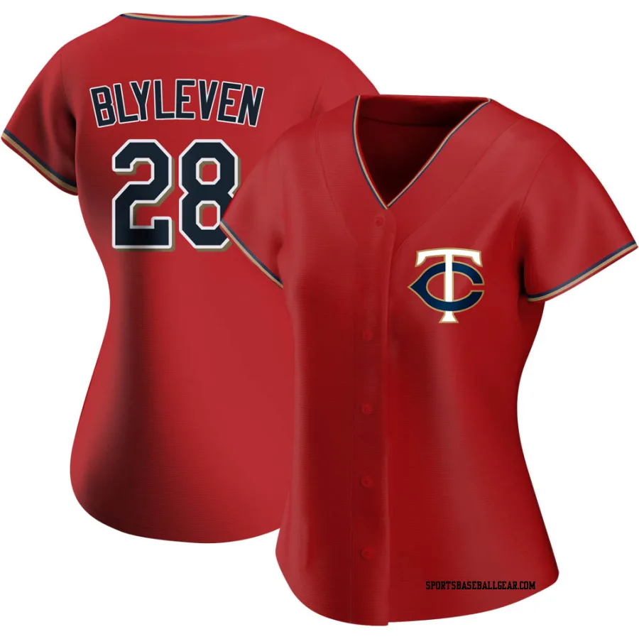 Bert Blyleven Women's Minnesota Twins Red Authentic Alternate Jersey