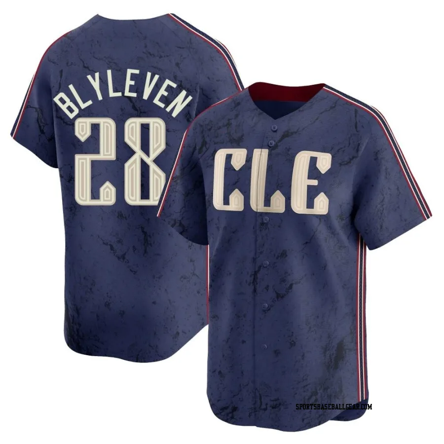 Bert Blyleven Youth Cleveland Guardians Navy Limited 2024 City Connect Jersey