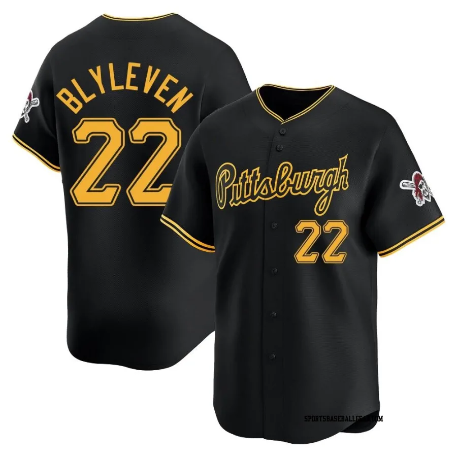 Bert Blyleven Youth Pittsburgh Pirates Black Limited Alternate Jersey