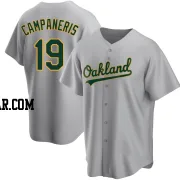 Bert Campaneris Men's Oakland Athletics Gray Replica Road Jersey