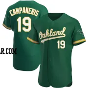 Bert Campaneris Men's Oakland Athletics Green Authentic Kelly Alternate Jersey