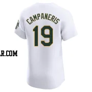 Bert Campaneris Men's Oakland Athletics White Elite Home Jersey