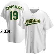 Bert Campaneris Men's Oakland Athletics White Replica Home Jersey