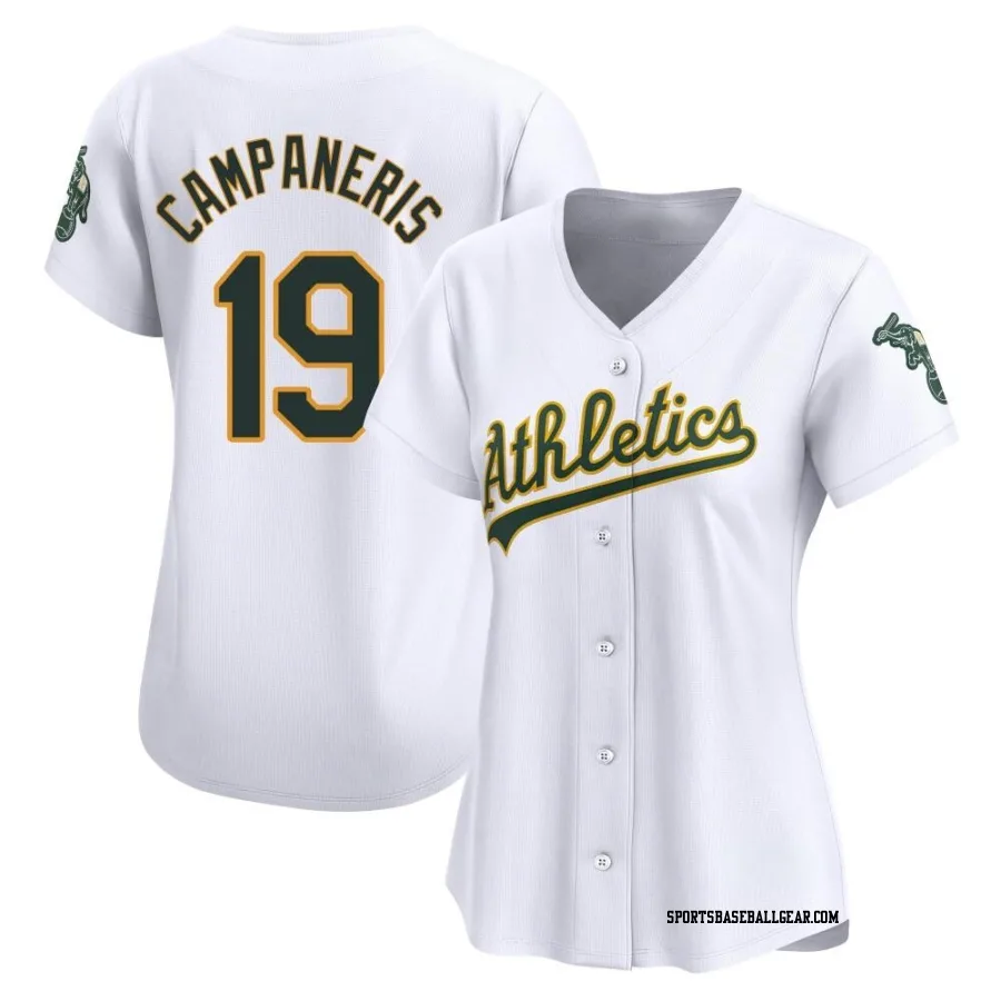 Bert Campaneris Women's Oakland Athletics White Limited Home Jersey