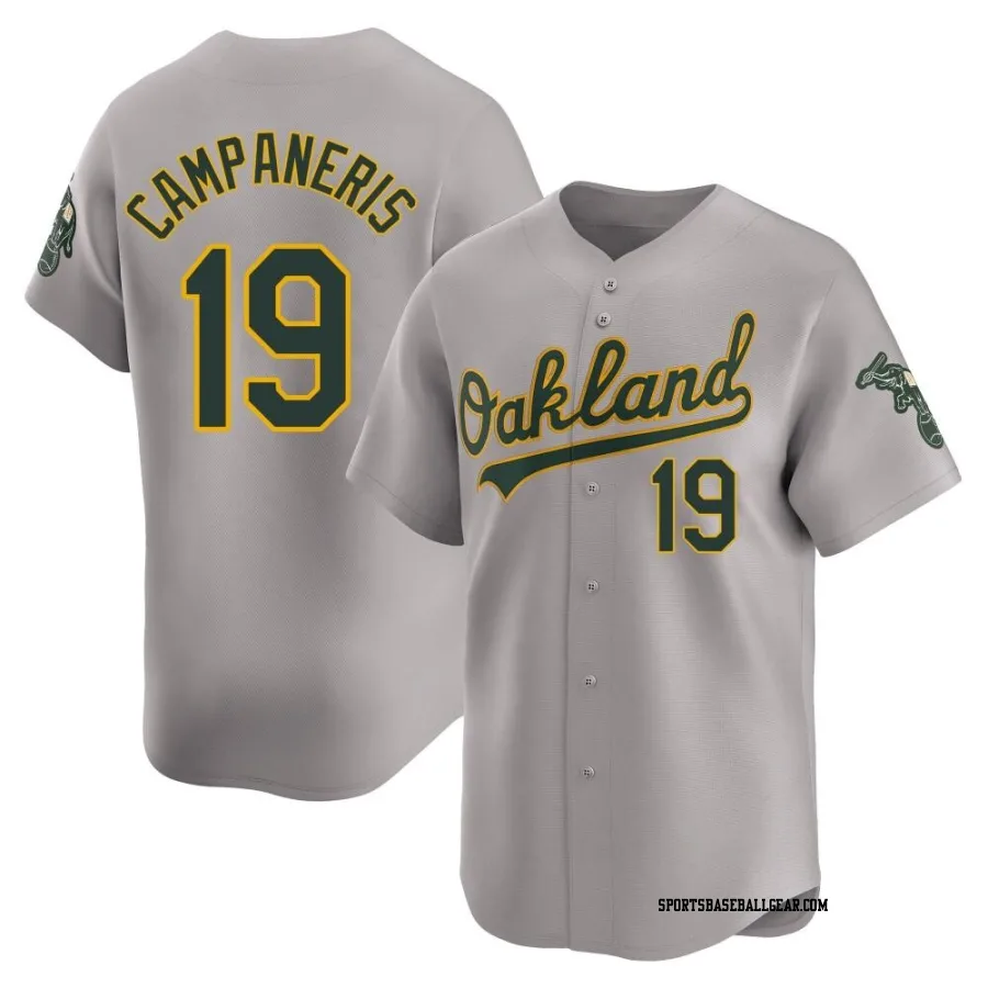 Bert Campaneris Youth Oakland Athletics Gray Limited Away Jersey