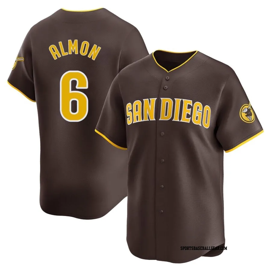 Bill Almon Men's San Diego Padres Brown Limited Away Jersey