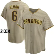 Bill Almon Men's San Diego Padres Sand/Brown Replica Alternate Jersey