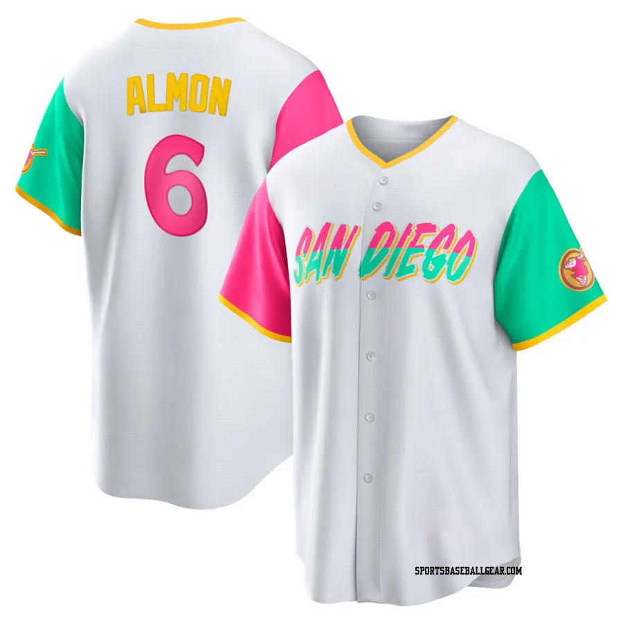 Bill Almon Men's San Diego Padres White Replica 2022 City Connect Jersey