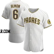 Bill Almon Men's San Diego Padres White/Brown Authentic Home Jersey