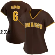 Bill Almon Women's San Diego Padres Brown Authentic Road Jersey