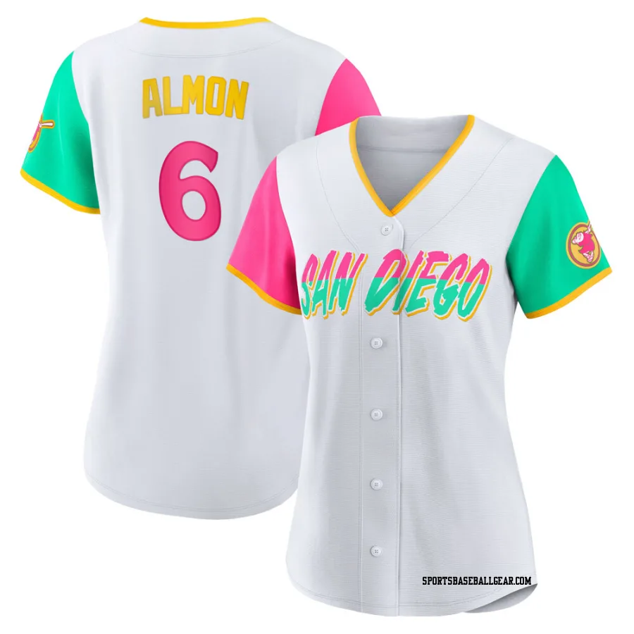 Bill Almon Women's San Diego Padres White Authentic 2022 City Connect Jersey