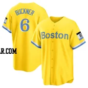 Bill Buckner Men's Boston Red Sox Gold/Light Replica Blue 2021 City Connect Player Jersey