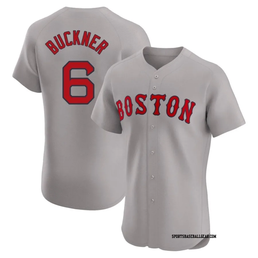 Bill Buckner Men's Boston Red Sox Gray Elite Road Jersey