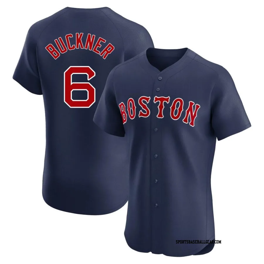 Bill Buckner Men's Boston Red Sox Navy Elite Alternate Jersey