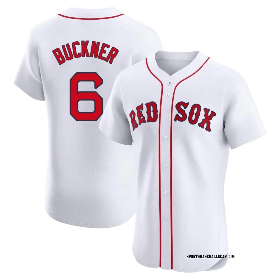 Bill Buckner Men's Boston Red Sox White Elite Home Patch Jersey