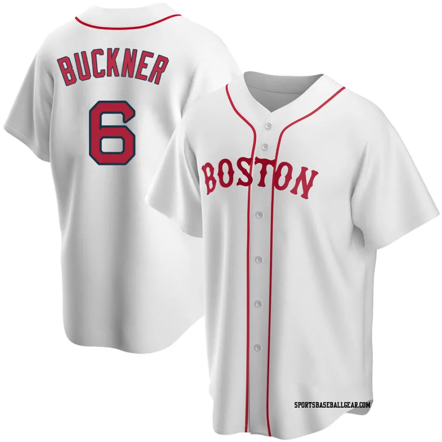 Bill Buckner Men's Boston Red Sox White Replica Alternate Jersey