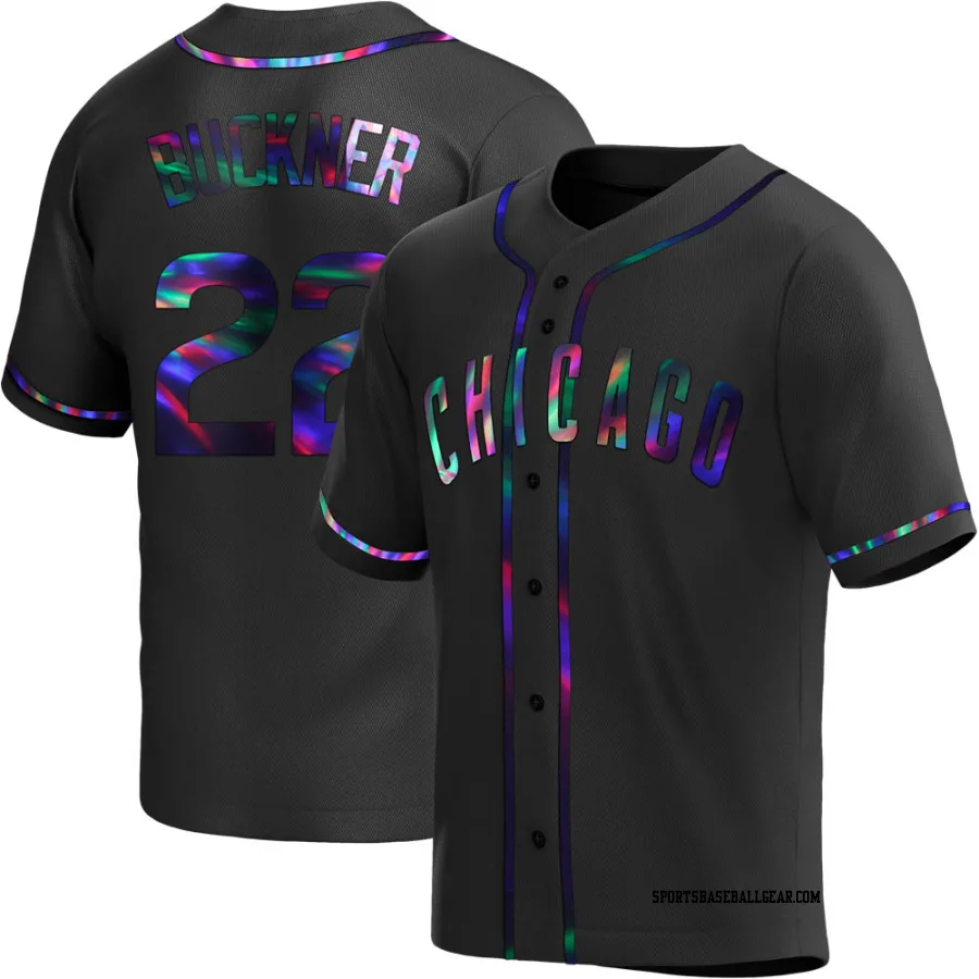 Bill Buckner Men's Chicago Cubs Black Holographic Replica Alternate Jersey