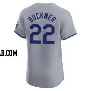 Bill Buckner Men's Los Angeles Dodgers Gray Elite Road Jersey