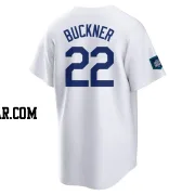 Bill Buckner Men's Los Angeles Dodgers White Replica 2024 World Tour Seoul Series Home Jersey