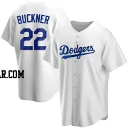 Bill Buckner Men's Los Angeles Dodgers White Replica Home Jersey