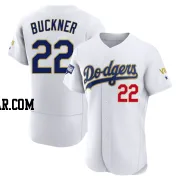 Bill Buckner Men's Los Angeles Dodgers White/Gold Authentic 2021 Gold Program Player Jersey