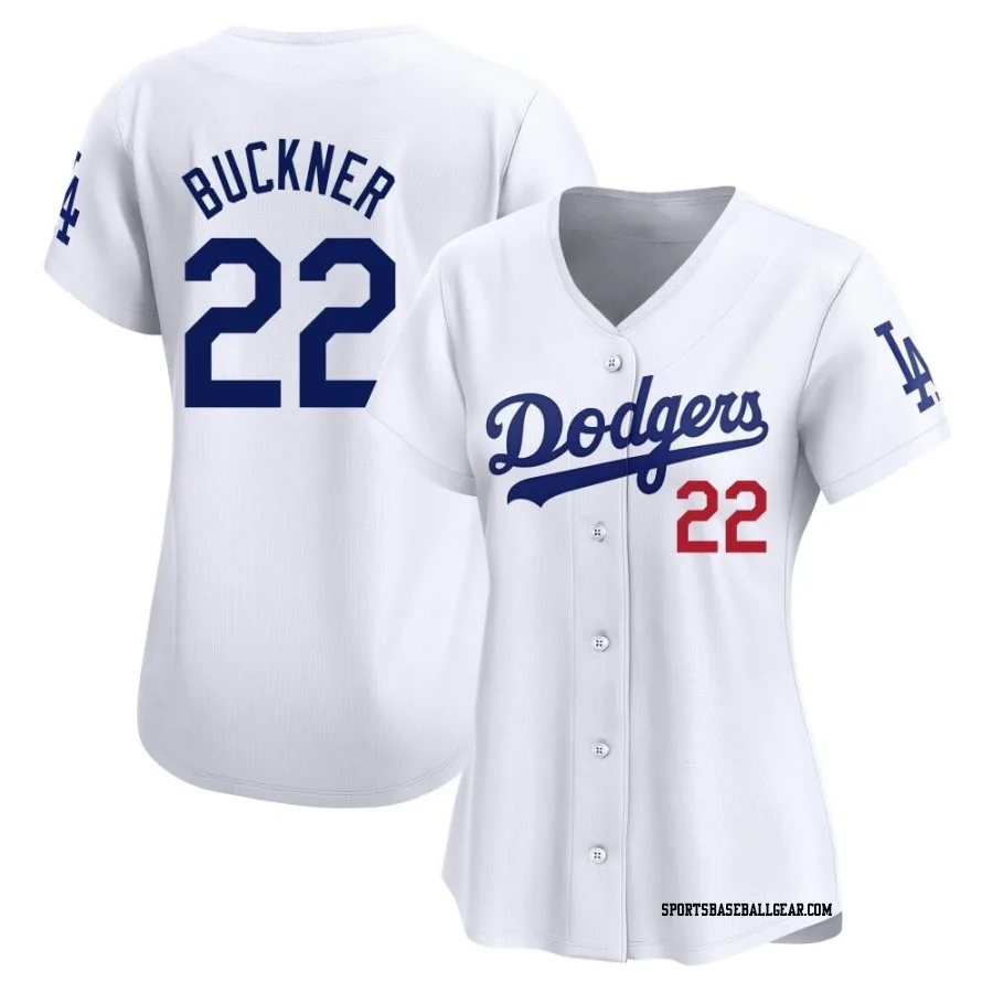 Bill Buckner Women's Los Angeles Dodgers White Limited Home Jersey