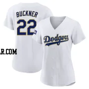 Bill Buckner Women's Los Angeles Dodgers White/Gold Authentic 2021 Gold Program Player Jersey