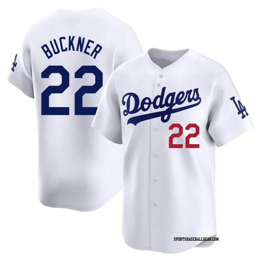 Bill Buckner Youth Los Angeles Dodgers White Limited Home Jersey