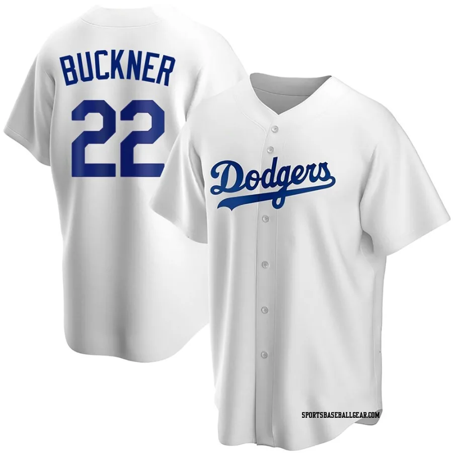 Bill Buckner Youth Los Angeles Dodgers White Replica Home Jersey