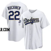 Bill Buckner Youth Los Angeles Dodgers White/Gold Replica 2021 Gold Program Player Jersey