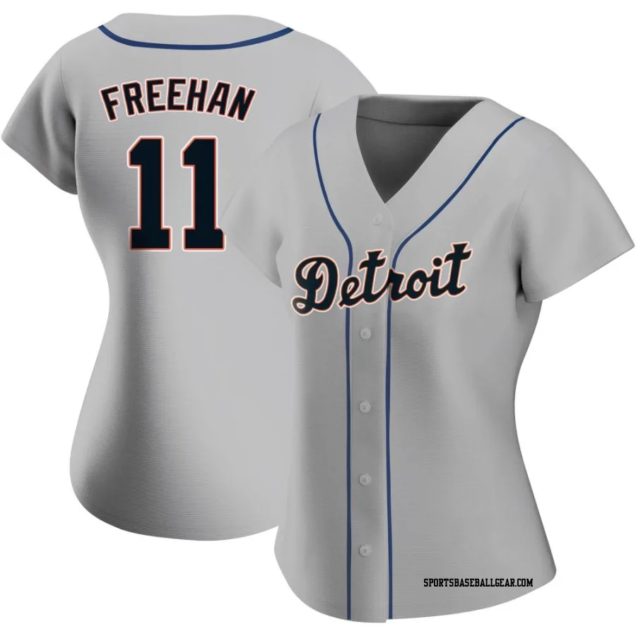 Bill Freehan Women's Detroit Tigers Gray Replica Road Jersey