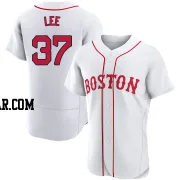 Bill Lee Men's Boston Red Sox White Authentic 2021 Patriots' Day Jersey