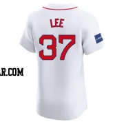 Bill Lee Men's Boston Red Sox White Elite Home Patch Jersey