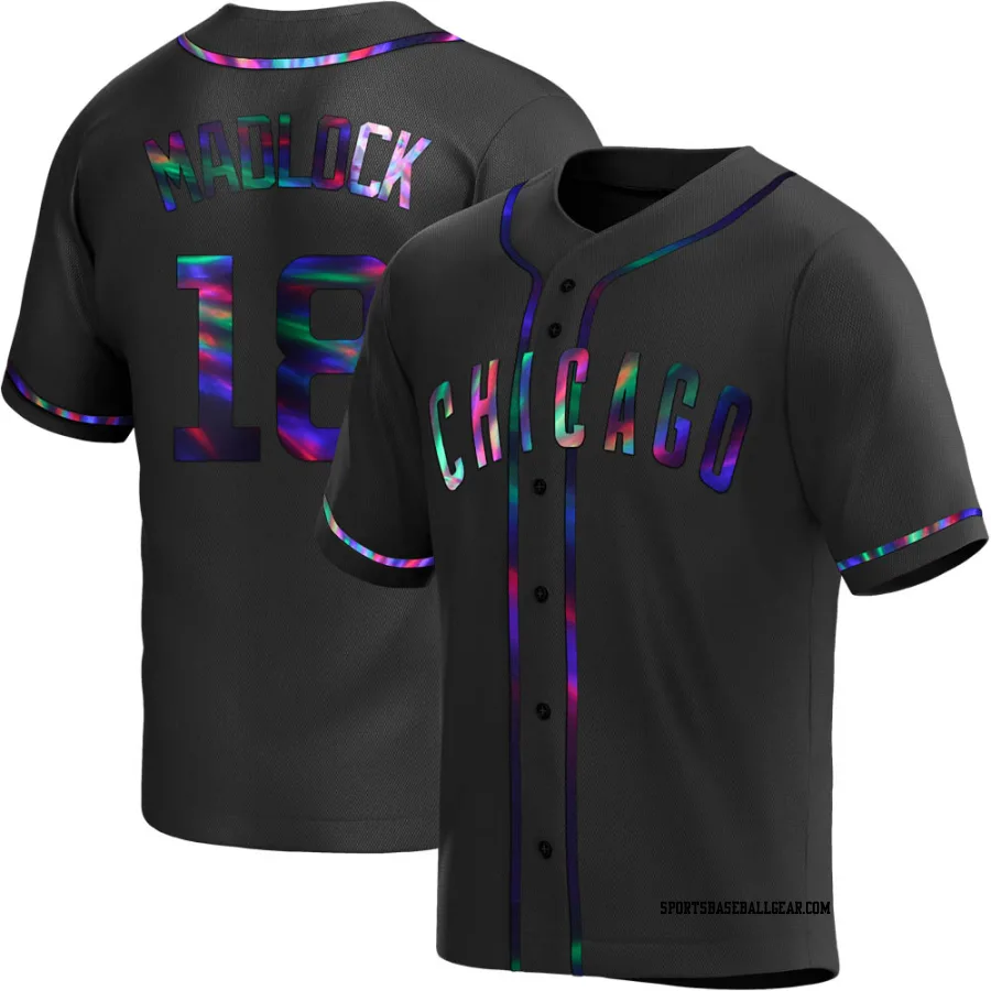 Bill Madlock Men's Chicago Cubs Black Holographic Replica Alternate Jersey