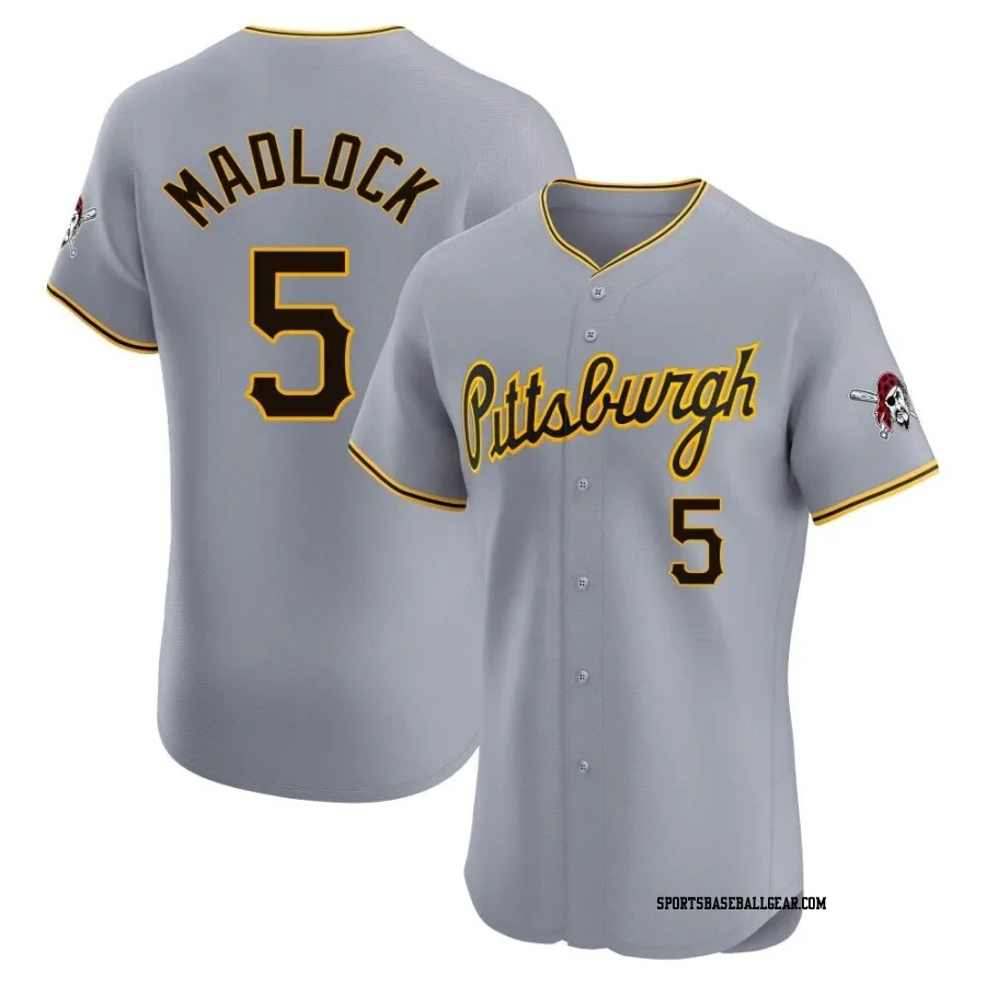 Bill Madlock Men's Pittsburgh Pirates Gray Elite Road Jersey