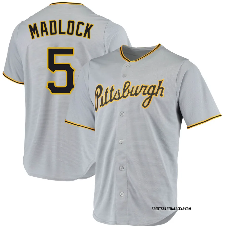 Bill Madlock Men's Pittsburgh Pirates Gray Replica Road Jersey