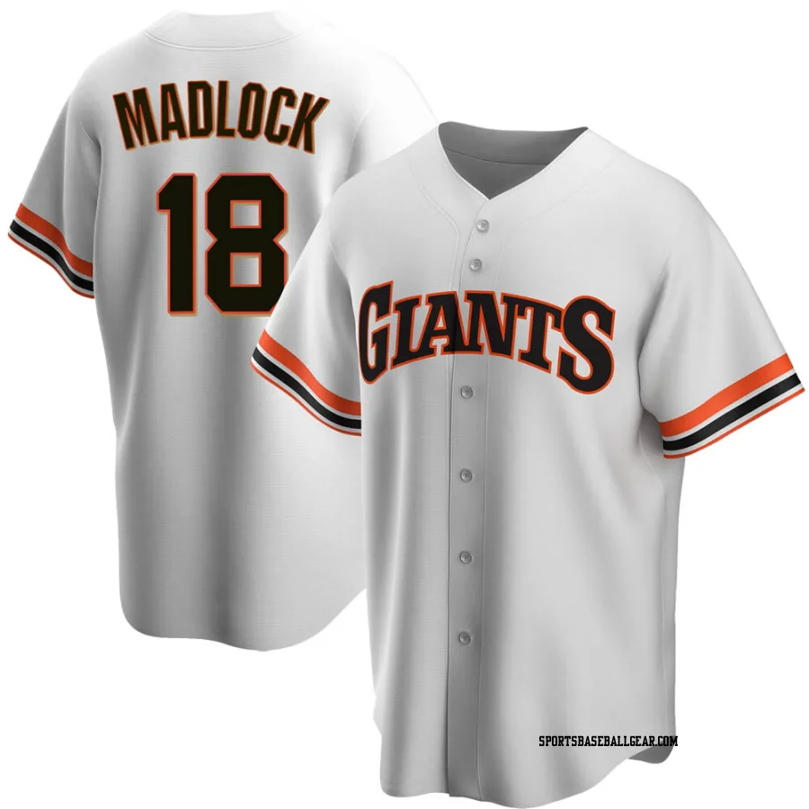 Bill Madlock Men's San Francisco Giants White Replica Home Cooperstown Collection Jersey